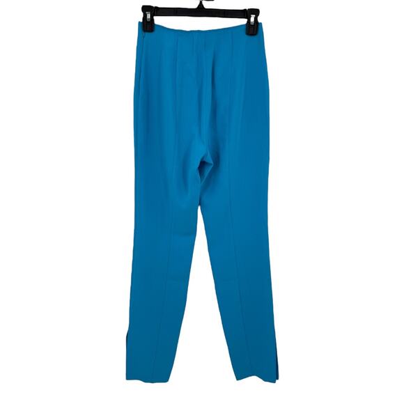 Cinq a Sept pants Brianne pintuck crepe blue size 2 - Picture 4 of 7